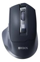 Mouse Sem Fio Recarregável 1600 Dpi Ergonômico Wireless Cinza-escuro Mouse Sem Fio Recarregável 1600 Dpi Ergonômico Wireless Cinza-escuro