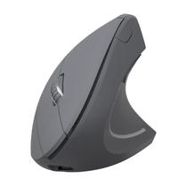 Mouse Sem Fio Recarregavel 2.4 Ghz Vertical Ergonomico Ortopedico Power Fit 1600 Dpi Cinza Usb - Pm300 Mouse Sem Fio Recarregavel 2.4 Ghz Vertical Ergonomico Ortopedico Power Fit 1600 Dpi Cinza Usb - Pm300