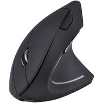 Mouse Sem Fio Recarregavel 2.4 Ghz Vertical Ergonomico Ortopedico Power Fit 1600 Dpi Preto Usb - Pm300 - VINIK