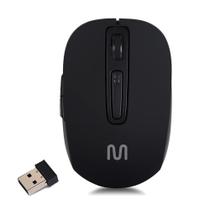 Mouse Sem Fio Recarregável 250mah 1600dpi Ajustável 6 Botões Preto Multi - MO277