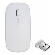 Mouse Sem Fio Recarregável K-mex 1600dpi Slim Ma-a7w4 Branco