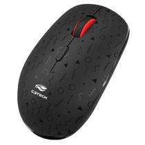 Mouse Sem Fio Recarregável M-W90BK 1600 DPI C3Tech Preto