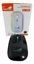 Mouse Sem Fio Recarregável Optico Ergonômico Usb 2.4 Led Rgb