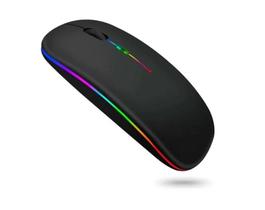 Mouse Sem Fio Recarregável Preto Para Notebook Samsung Galaxy Book - Fam