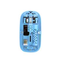 Mouse sem fio recarregável receptor usb bluetooth silencioso