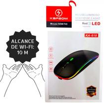 Mouse Sem Fio Recarregável Rgb Pc Gamer Led Rgb