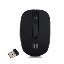 Mouse Sem Fio Recarregável Usb 1600dpi Multilaser Preto Mouse Sem Fio Recarregável Usb 1600dpi Multilaser Preto