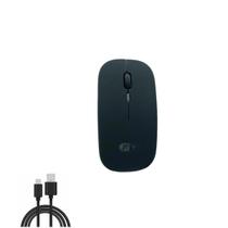 Mouse sem fio recarregável usb 2.4Ghz e bluetooth silencioso