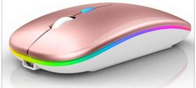 Mouse Sem Fio Recarregável Wireless Bluetooth Led Rgb 2.4ghz