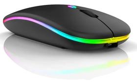Mouse Sem Fio Recarregável Wireless Led Rgb Ergonômico 2.4gh - TATA MIL COISAS