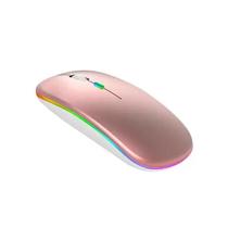 Mouse Sem Fio RGB PC Notebook Recarregável Bluetooth 2.4Ghz E-1300 Pro - Agold