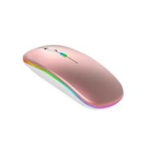 Mouse Sem Fio RGB Recarregável Bluetooth 2.4Ghz E-1300 Pro