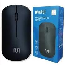 Mouse Sem Fio Slim Box Conexão Usb 1200dpi 3 Botões Preto Multi MS100 MO307