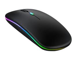 Mouse Sem Fio Tablet Sm S6 Lite P615 Recarregável Luminoso Preto - Multi Qualidade