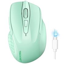 Mouse sem fio TECKNET Recarregável 4800 DPI Bluetooth USB
