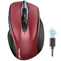 Mouse sem fio TECKNET Recarregável 4800 DPI USB A e Bluetooth
