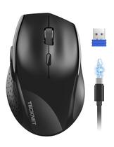 Mouse sem fio TECKNET Recarregável 6400 DPI 6 Botões 2.4G