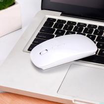 Mouse Sem Fio Ultrafino Preto ou Branco Wireless USB Slim Profissional - MBTECH