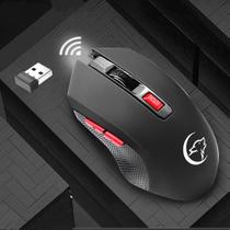 Mouse Sem Fio USB 2.4GHz - 2400 DPI, Ótico, Ergonômico e Silencioso