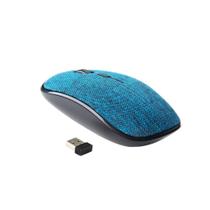 Mouse Sem Fio USB Colors em Tecido Azul Goldentec - Goldentec Acessorios