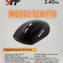 Mouse Sem Fio Usb Wireless 1600Dpi Preto
