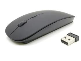 Mouse Sem Fio Usb Wireless 2,4ghz E Bluetooth Exbom 1600dpi Cor Preto