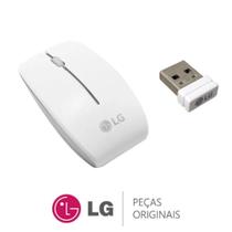 Mouse Sem Fio V320 Branco + Receptor de Sinal All In One e Notebook LG