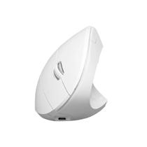 Mouse Sem Fio Vertical Ergonômico Ortopédico Power Fit 1600 Dpi USB Pm300 Branco