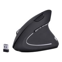 Mouse Sem Fio Vertical Ortopédico Power Fit Vinik, 1600 DPI, Recarregável, USB, Preto PM300