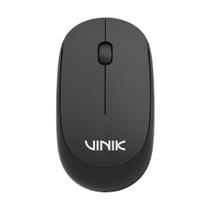 Mouse Sem Fio Vinik Feather VF120, 1200DPI, Óptico, Receptor USB, Preto - VF120BK