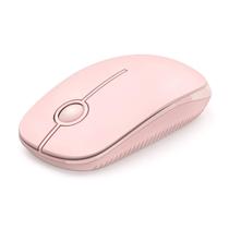 Mouse sem fio Vssoplor 2.4G Slim Portable para PC Pure Pink