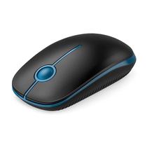 Mouse sem fio, Vssoplor, fino, 2.4G, PC/laptop, preto/safira