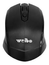 Mouse Sem Fio Weibo Wireless Usb 2.4 Ghz 3200 Dpi Preto