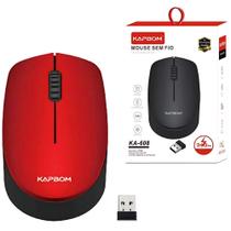 Mouse Sem Fio Wireless 2.4 Ghz Receptor Usb Kapbom - KA-608