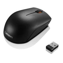Mouse sem fio Wireless 2.4Ghz 3 Botões 1000 Dpi Lenovo 300 Compact Mouse Preto