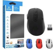Mouse Sem fio Wireless 2.4Ghz Receptor Usb Lehmox - LEY-172