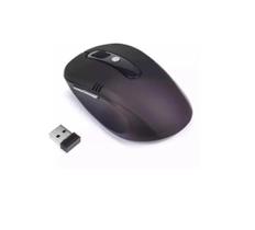 Mouse Sem Fio Wireless 2.4ghz Usb Notebook Pc Alcance 10m - Preto