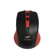 Mouse sem fio wireless c3tech mw20r 1000 dpi 2.4ghz nano usb