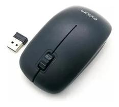 Mouse Sem Fio Wireless Office Portátil Pc Notebook Preto - Exbom