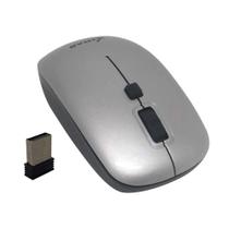 Mouse Sem Fio Wireless Para Notebook Computador Cor Cinza Leitor óptico