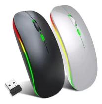 Mouse Sem Fio Wireless Recarregável C/ Led Premium