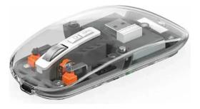 Mouse Sem Fio Wiwu Crystal Magnetic Bluetooth Wireless 2.4g Mouse Sem Fio Wiwu Crystal Magnetic Bluetooth Wireless 2.4g
