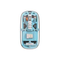 Mouse Sem Fio Wiwu Wm 105 Crystal Rgb Bluetooth Transparente Azul