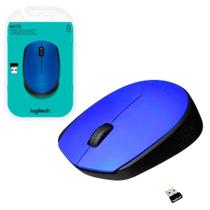 Mouse Sem Sio Logitech M170 Com Design Ambidestro Compacto Conexão USB Alcance de até 10 Metros Azul