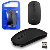 Mouse Silencioso com Bateria Recarregável Sem Fio - Multilaser