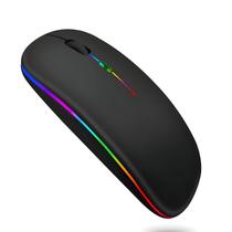 Mouse Slim S/fio Bluetooth Recarregável Rgb E1200pro M-EL-2103
