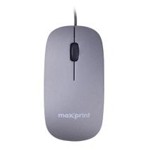 Mouse Surface Cinza USB 2.0 com Fio 1200 DPI - Maxprint Mouse Surface Cinza USB 2.0 com Fio 1200 DPI - Maxprint