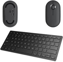 Mouse, Teclado bluetooth Galaxy Tab A8 X200/X205 10,5" Preto - Global Cases