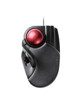 Mouse Trackball ELECOM HUGE, com fio, operado por dedo, com 8 botões