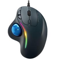 Mouse Trackball PORLEI RGB com Fio - Ergonômico e 5 DPI Ajustáveis